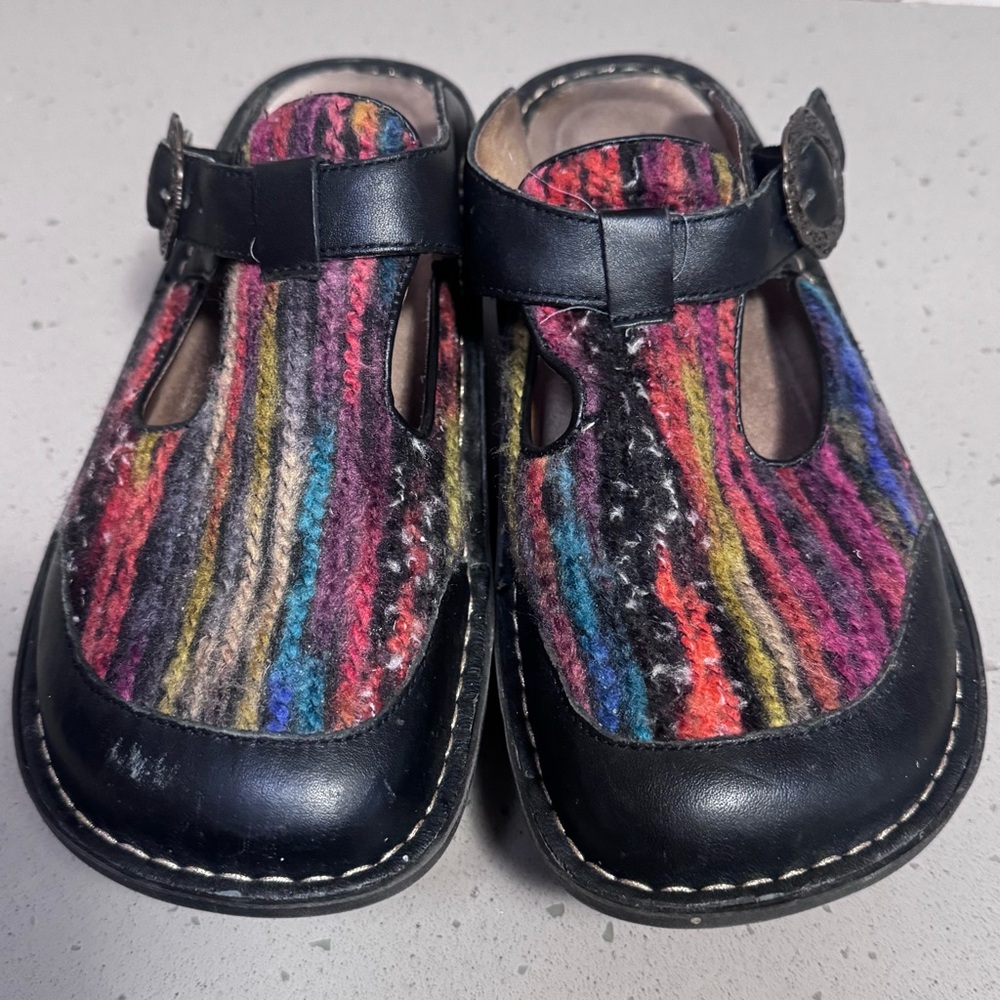 Alegria Classic Multi Knit Clog -39 or 9 CND